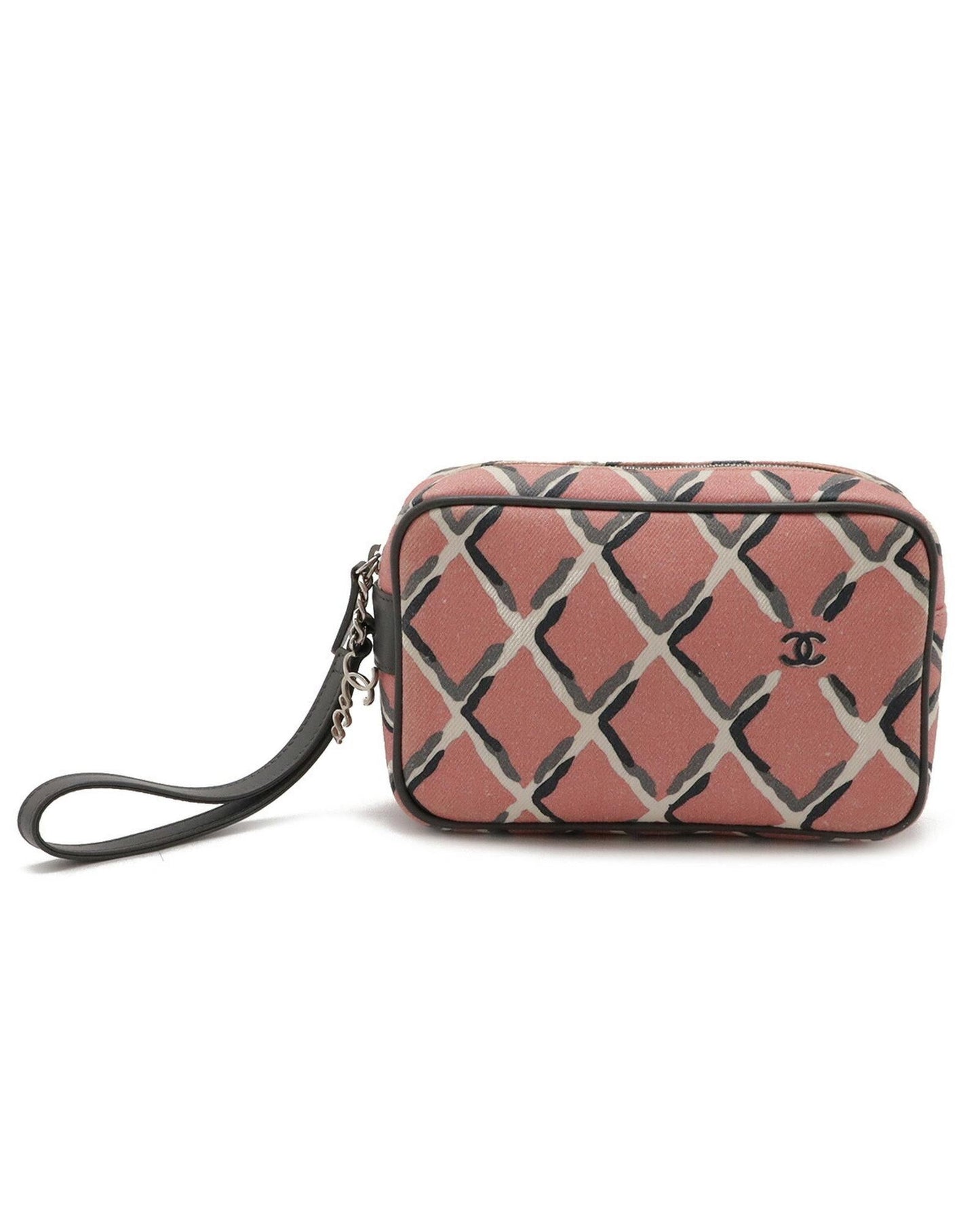 Chanel Canvas Crossbody Bag with Coco Mark Detailing