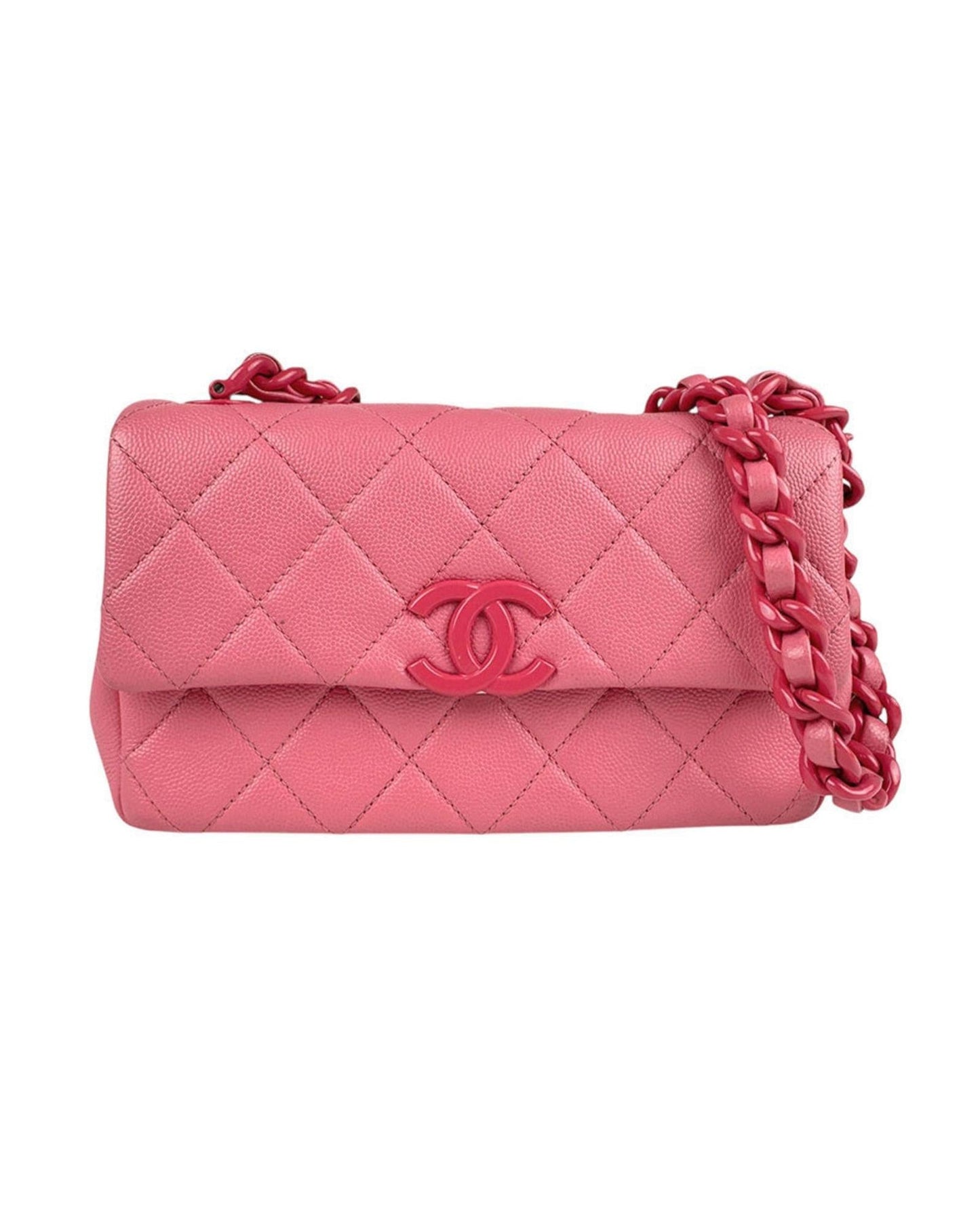 Chanel Leather Handbag with  Card