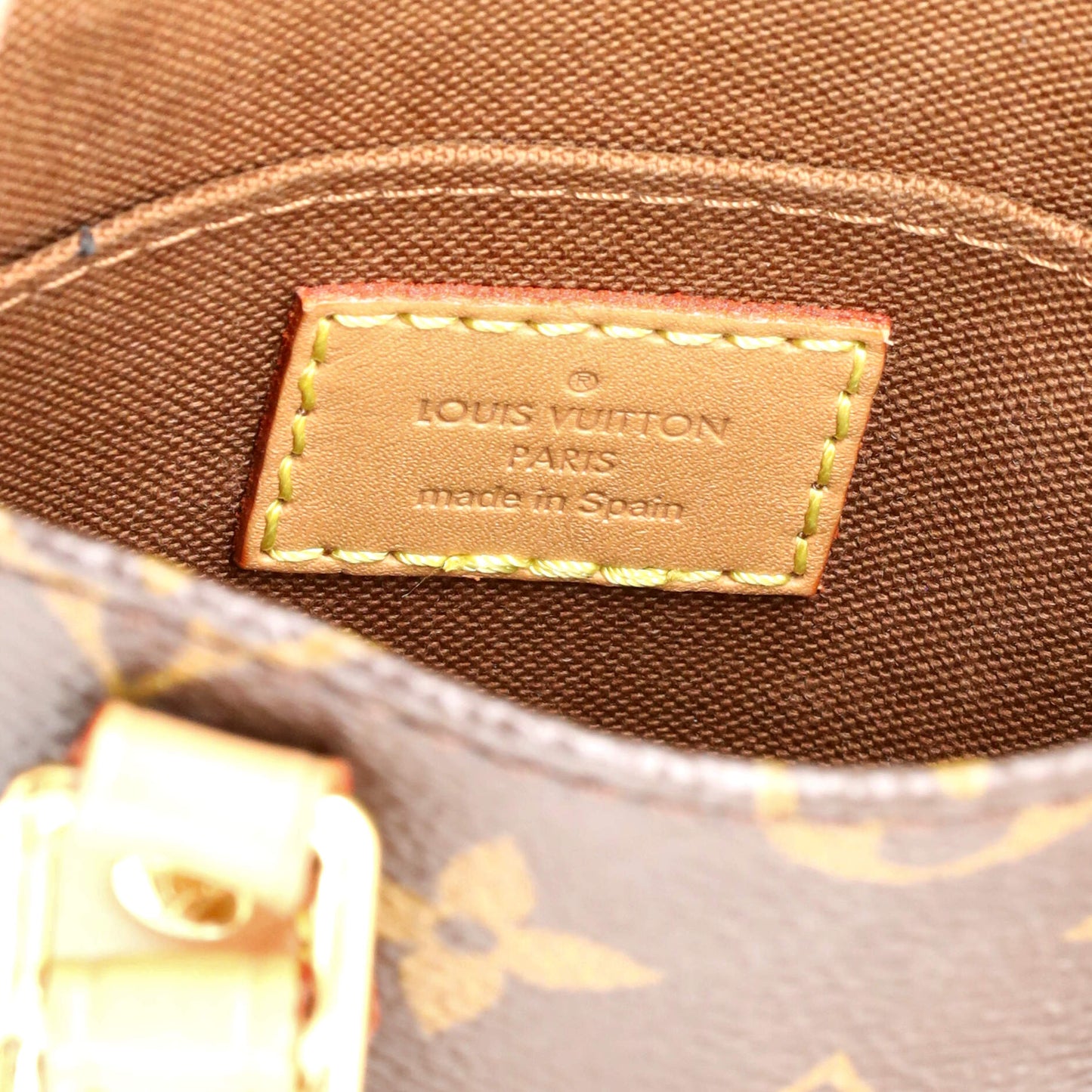 Louis Vuitton Petit Sac Plat Bag Monogram Canvas