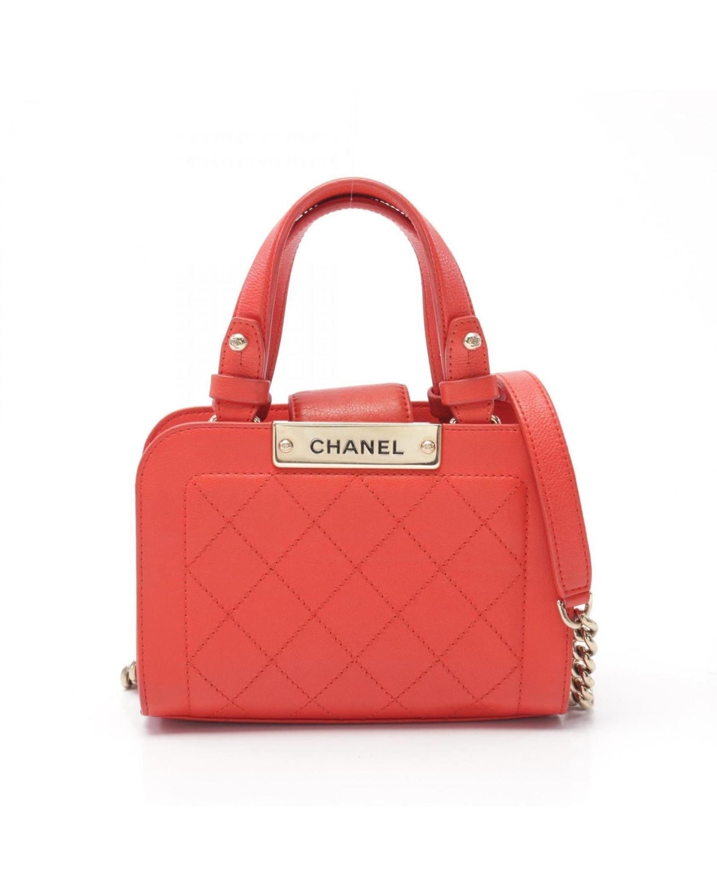 Chanel Leather Handbag with Minimal Wear and Tear