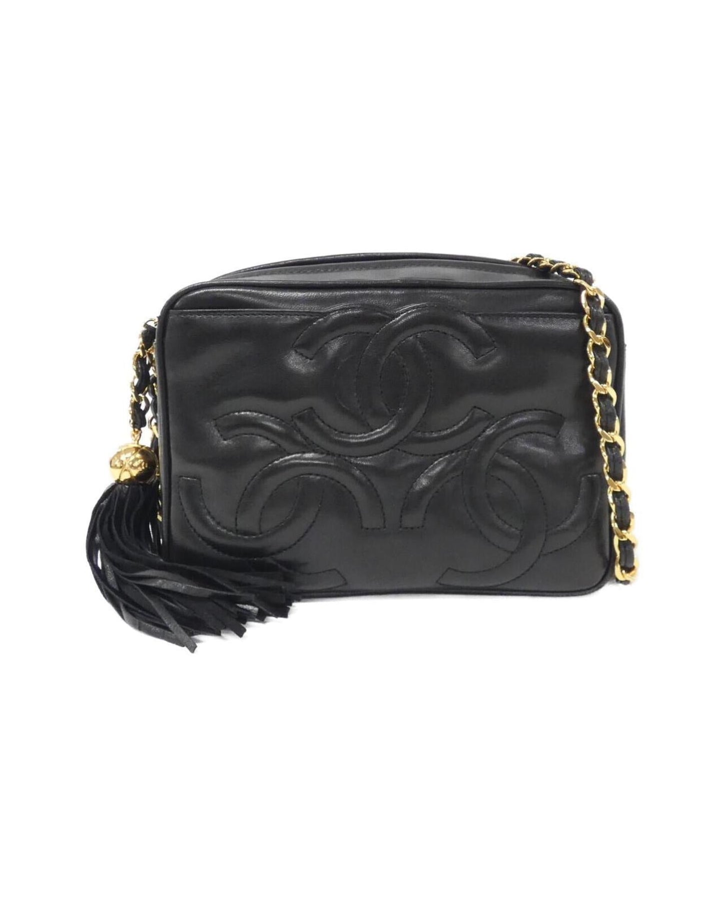 Chanel Leather Camera Bag with Strap and Minimal Wear