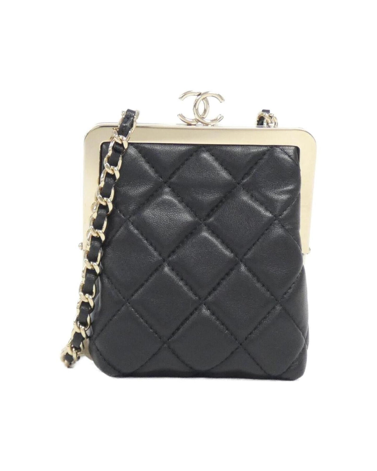 Chanel Leather Handbag with  Card Made in Italy