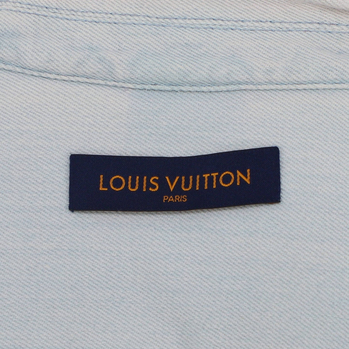Louis Vuitton Men's Removable Pocket Shirt Jacket Bleached Denim