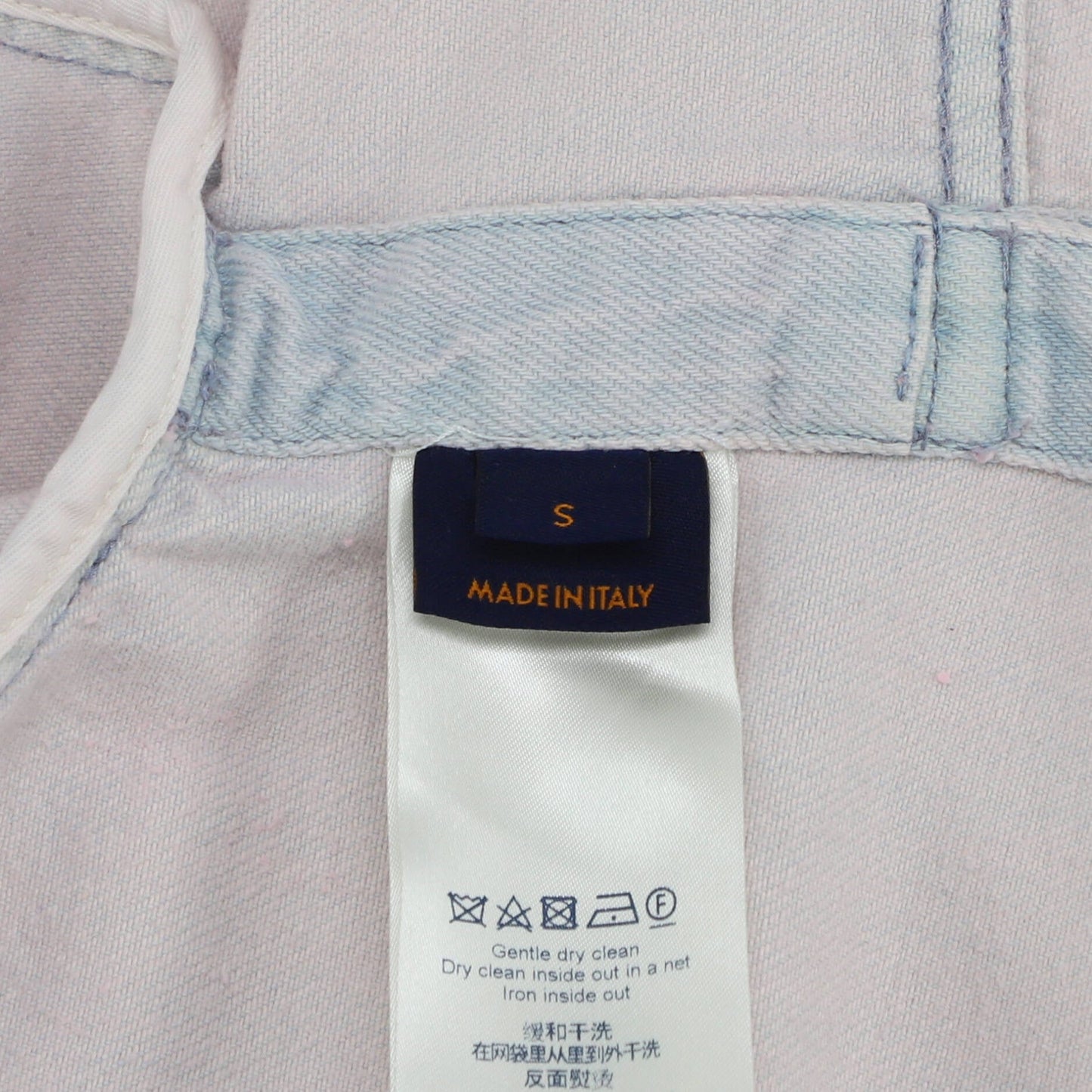 Louis Vuitton Men's Removable Pocket Shirt Jacket Bleached Denim