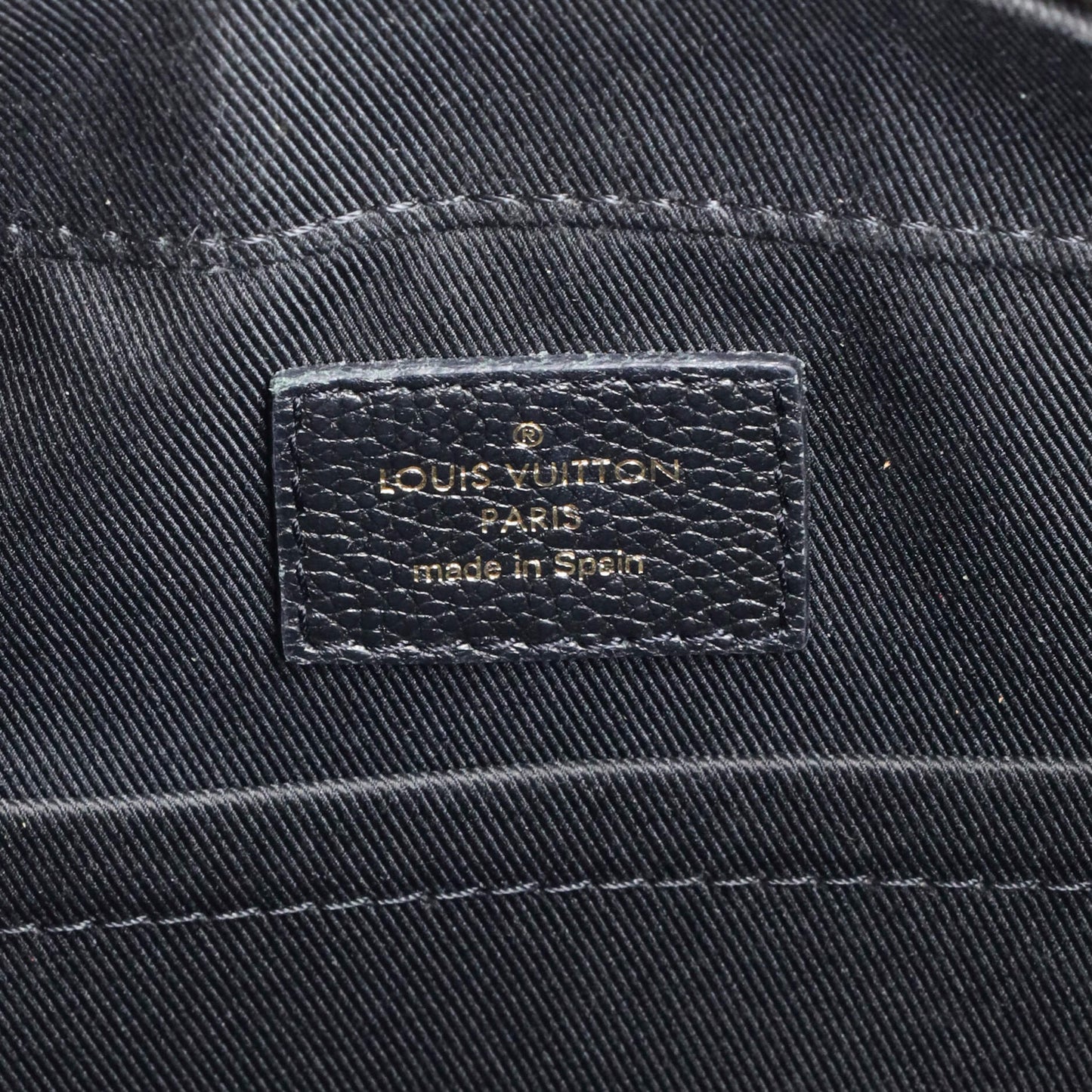 Louis Vuitton Saintonge Handbag Monogram Empreinte Leather