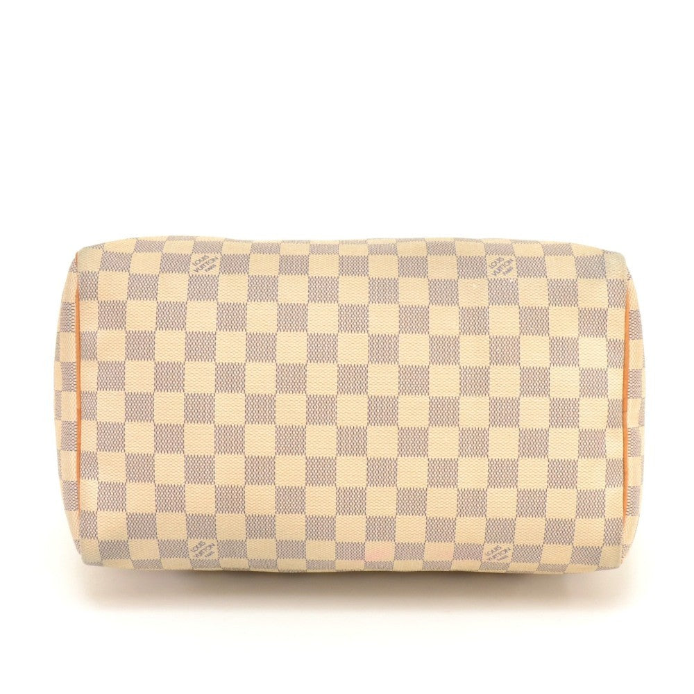 Louis Vuitto Speedy 30 Damier Azur Canvas Handbag