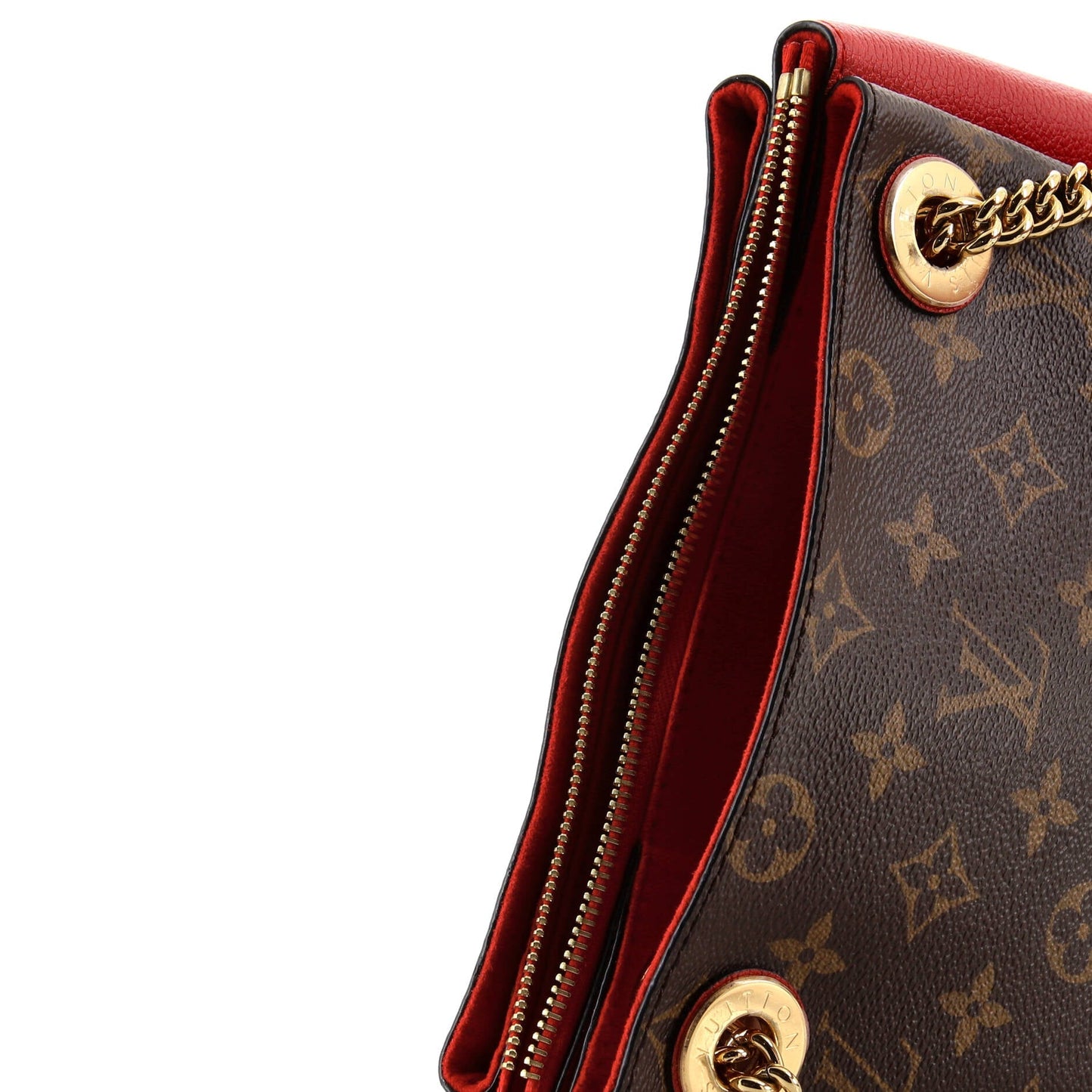 Louis Vuitton Surene Handbag Monogram Canvas with Leather BB