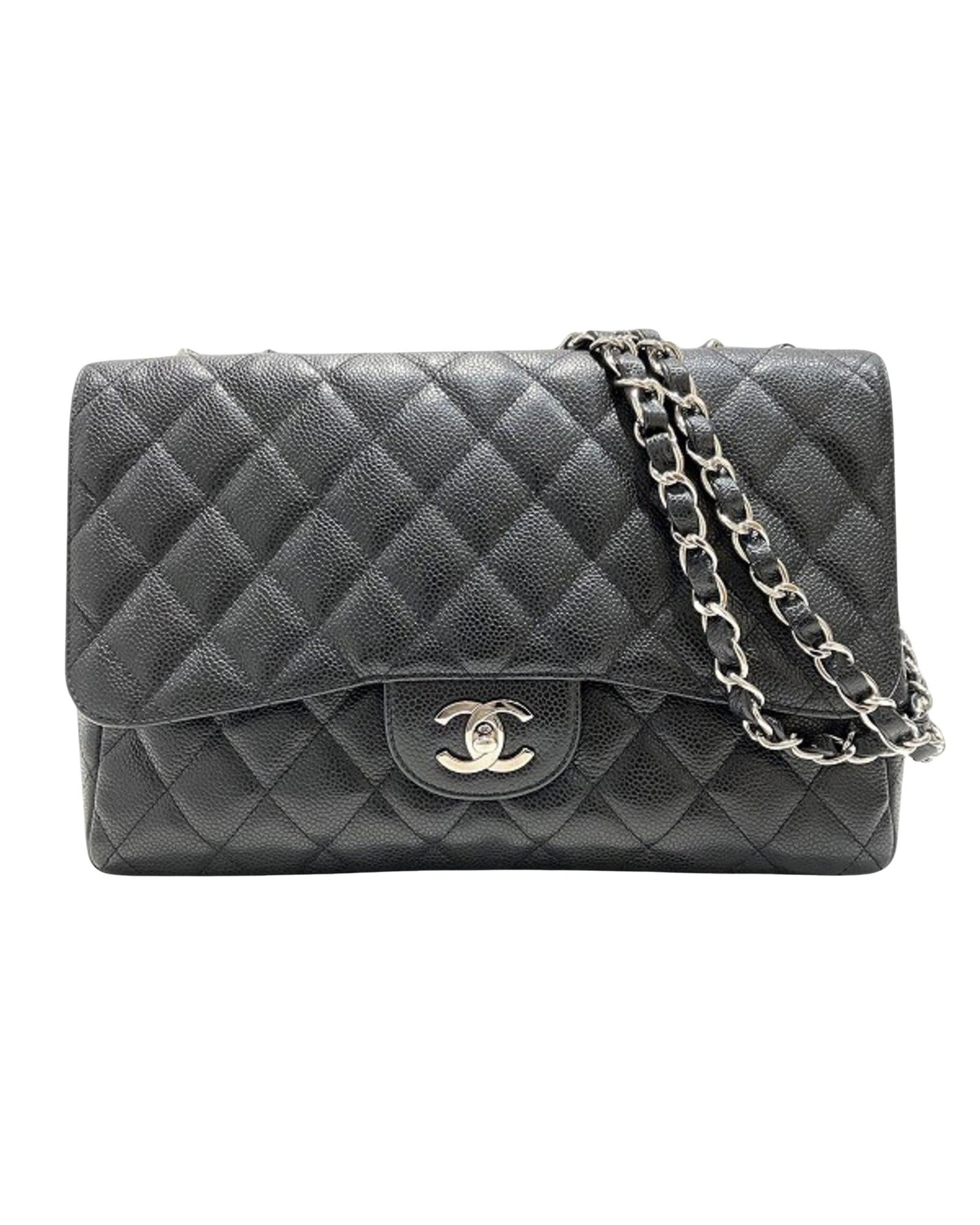 Chanel Timeless Leather Shoulder Bag with Minor Wear and  Card