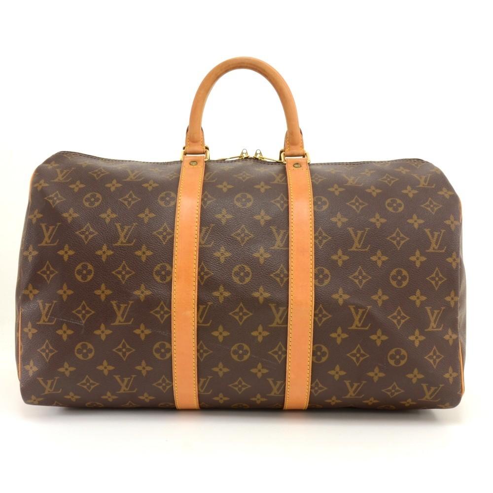 Louis Vuitto Keepall 45 Monogram Canvas Travel Bag