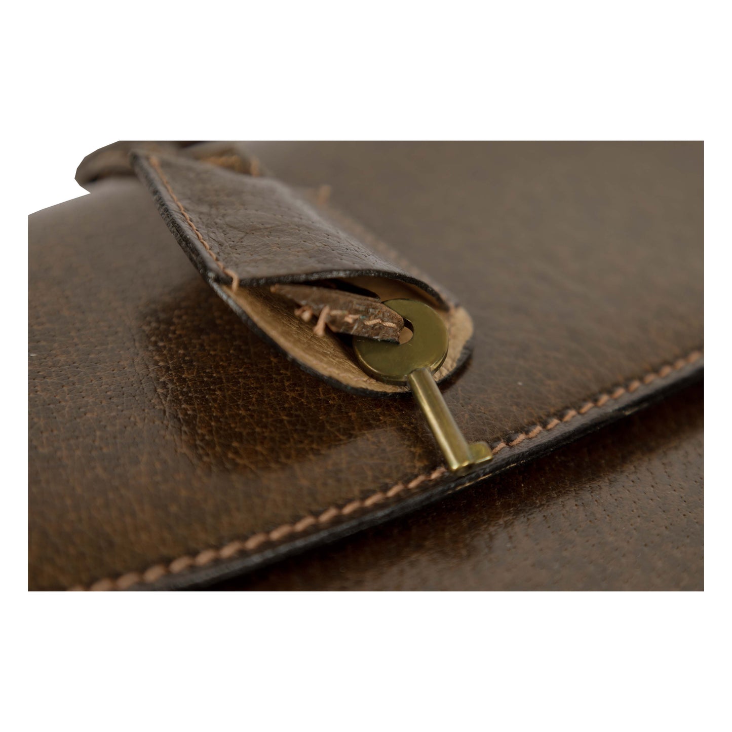 GLM--  Leather Briefcase - '90s