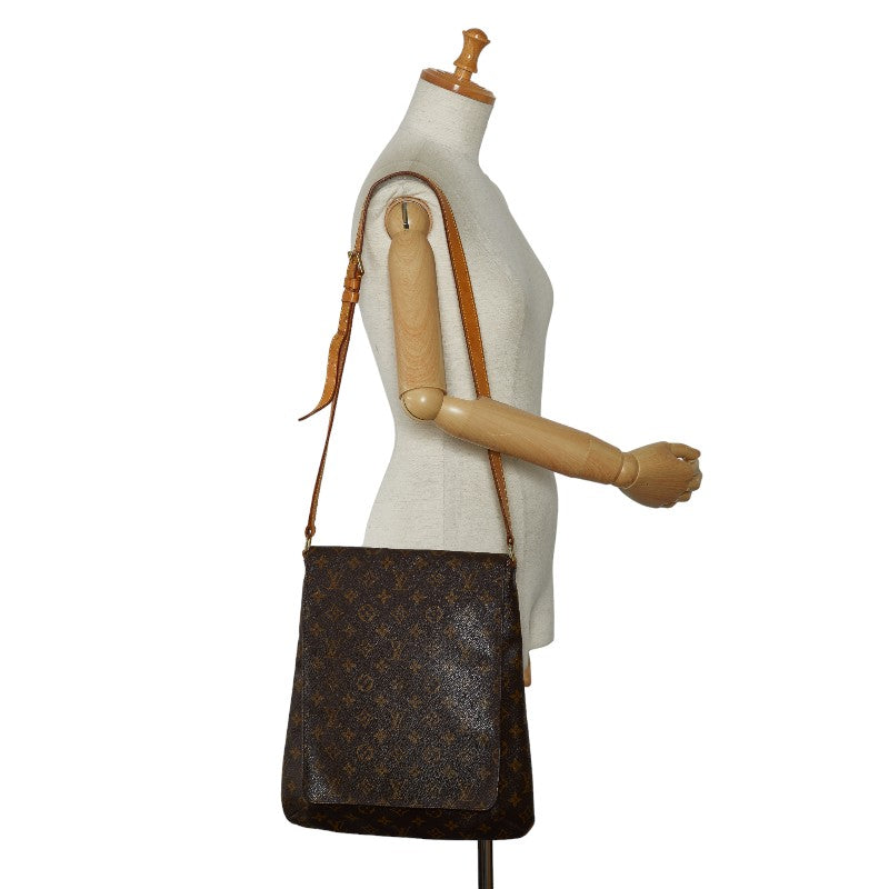 Louis Vuitton Monogram M51256 Shoulder Bag PVC/Leather Brown