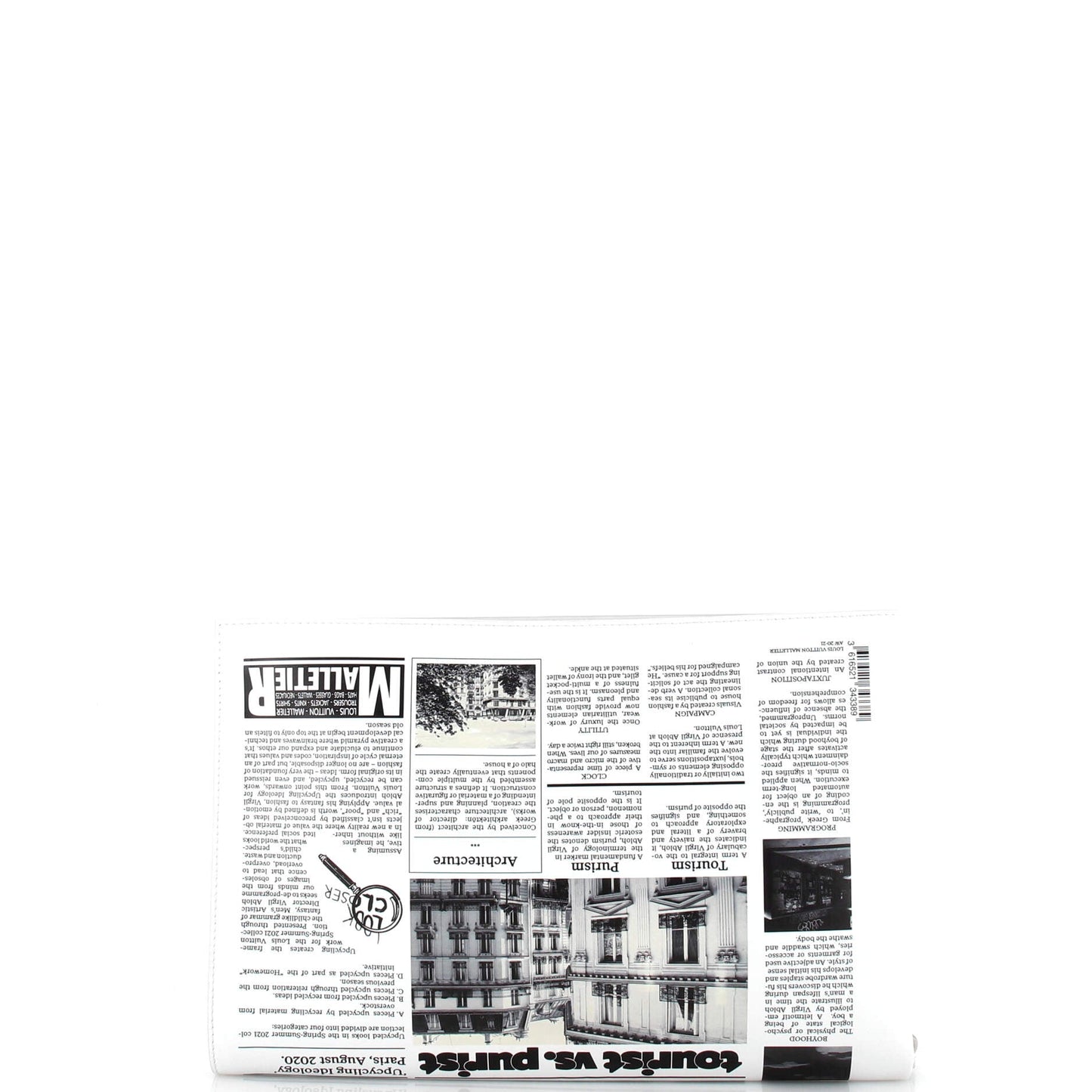 Louis Vuitton Newspaper Pouch Printed Leather