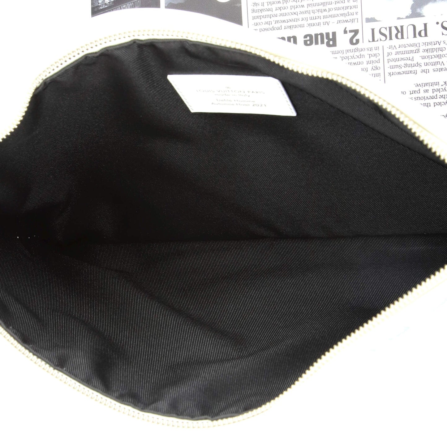 Louis Vuitton Newspaper Pouch Printed Leather
