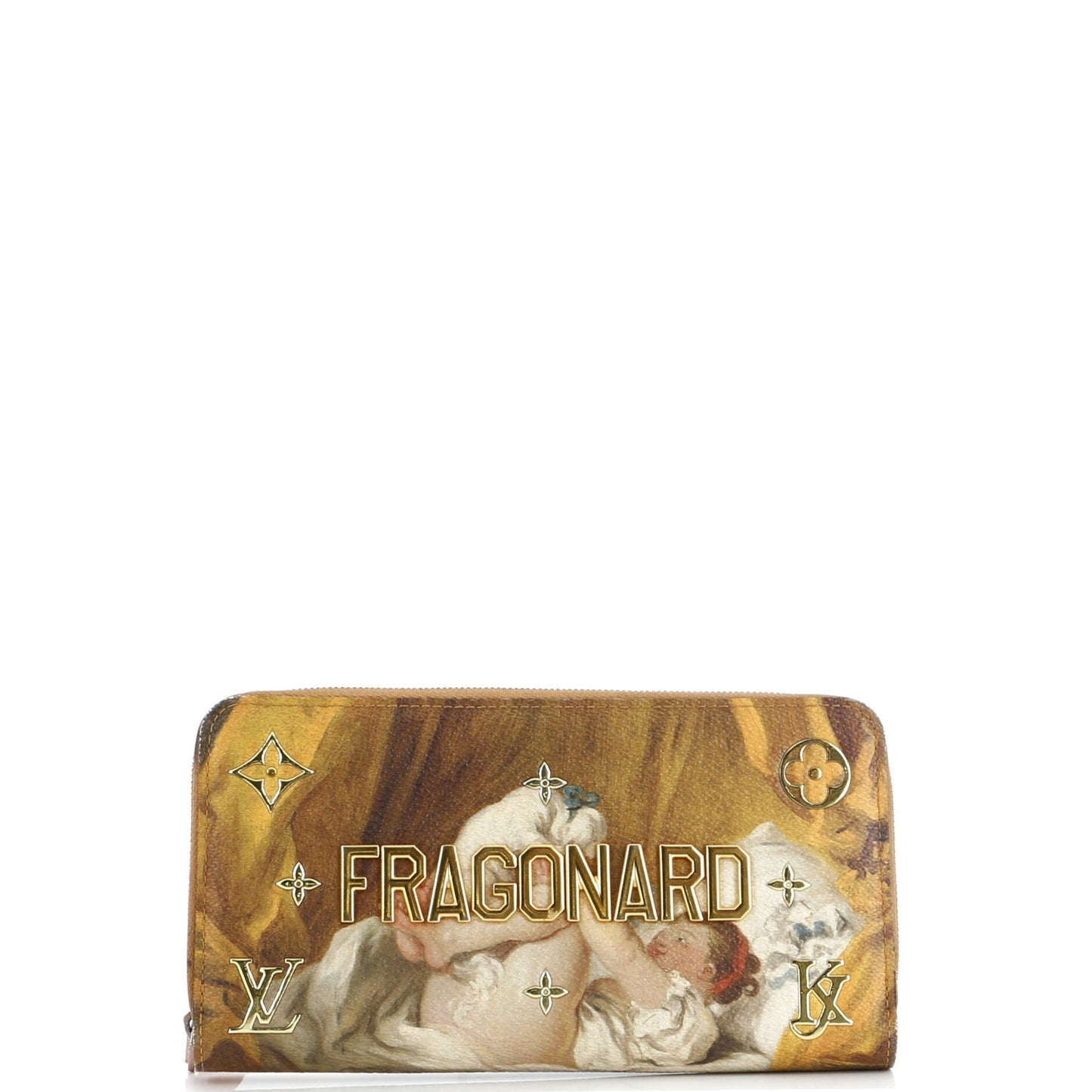 Louis Vuitton Zippy Wallet Limited Edition Jeff Koons Fragonard Print Canvas