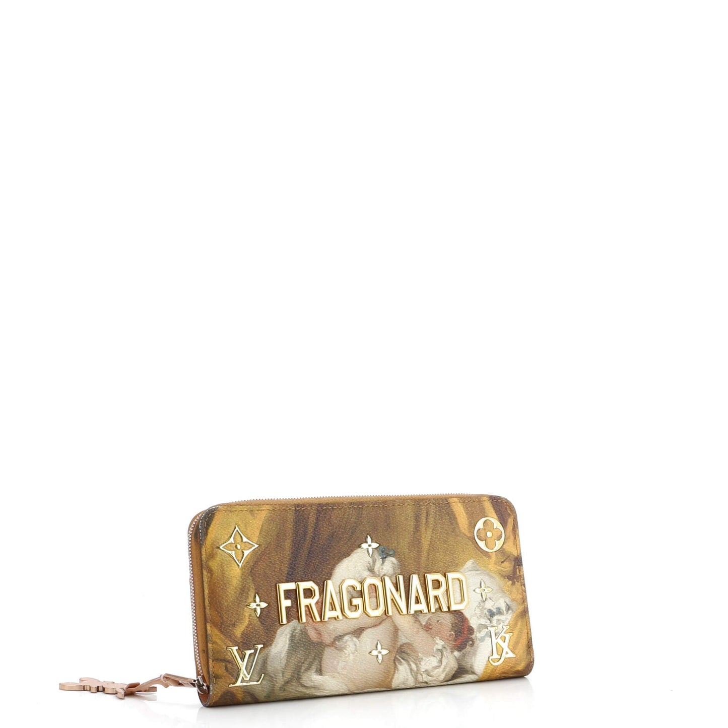 Louis Vuitton Zippy Wallet Limited Edition Jeff Koons Fragonard Print Canvas