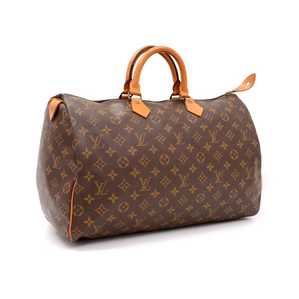 Louis Vuitto Speedy 40 Monogram Canvas Handbag