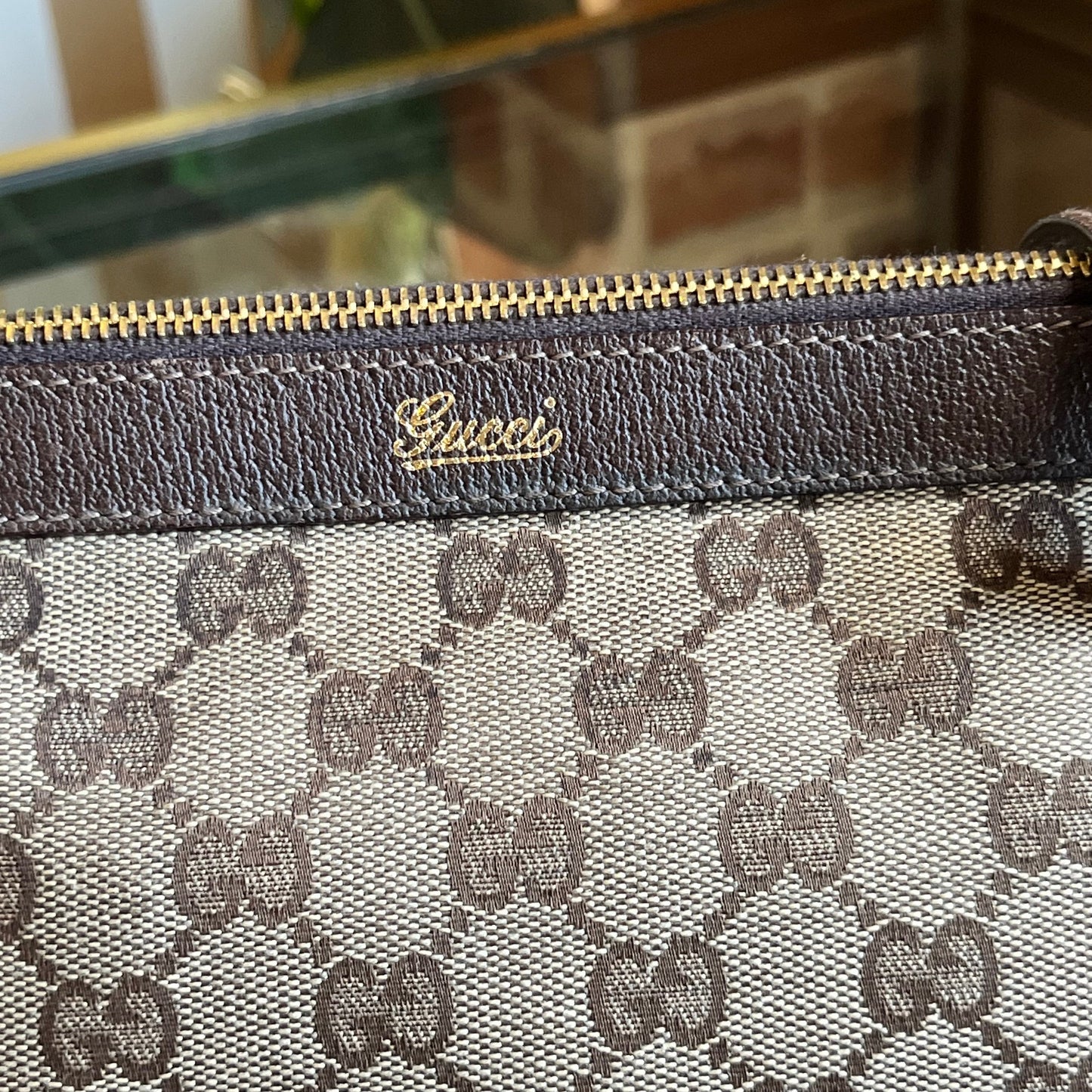 GUCCI Abbey Medium GG Monogram Canvas Tote Bag