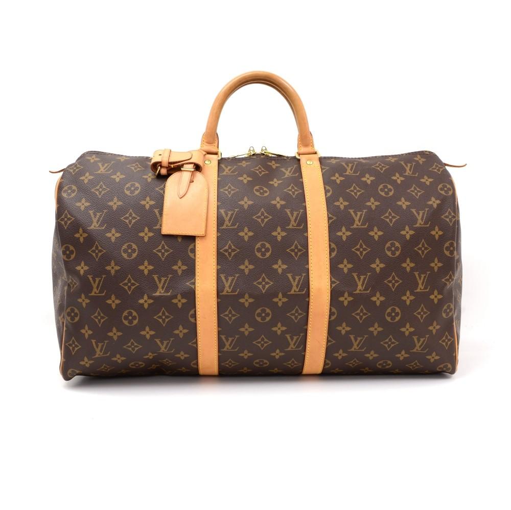 Louis Vuitto Keepall 50 Monogram Canvas Travel Bag