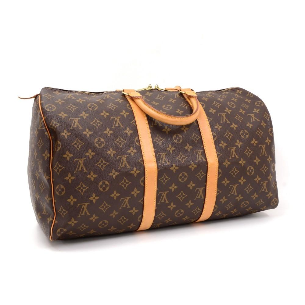 Louis Vuitto Keepall 50 Monogram Canvas Travel Bag