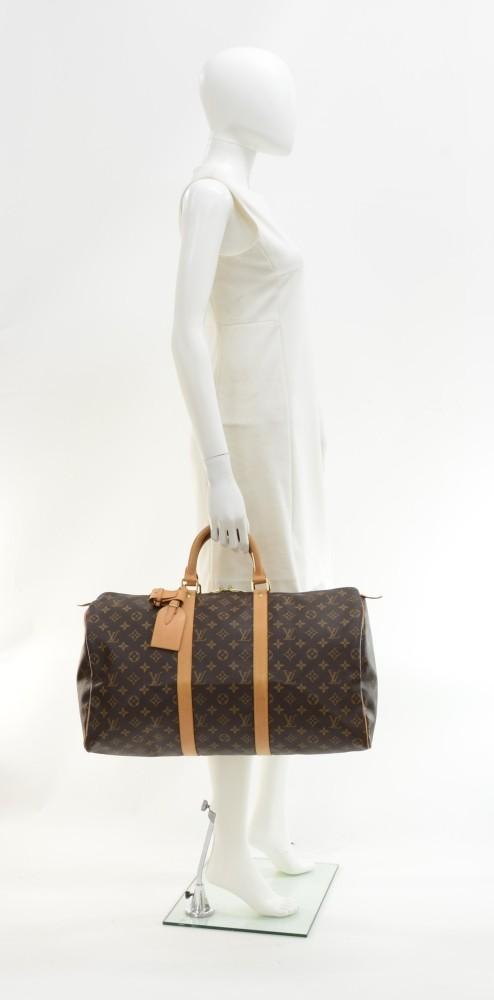 Louis Vuitto Keepall 50 Monogram Canvas Travel Bag