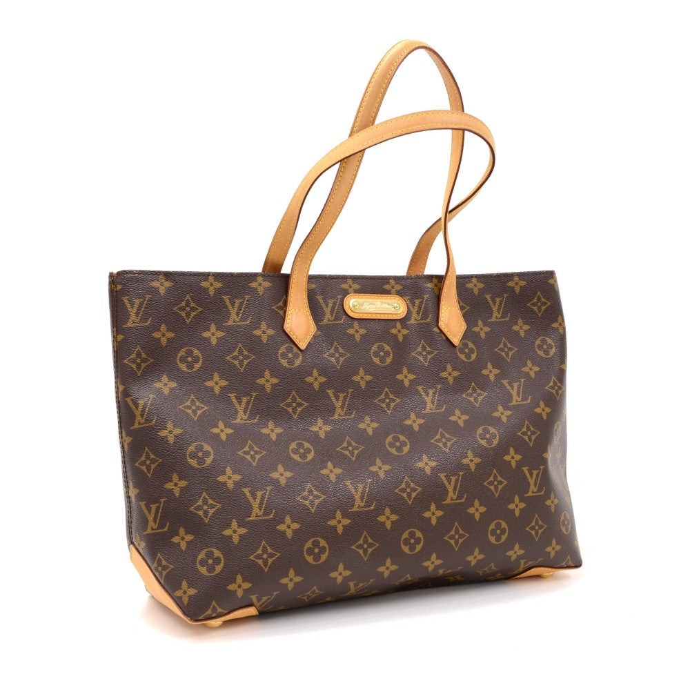Louis Vuitto Wilshire MM Monogram Canvas Handbag