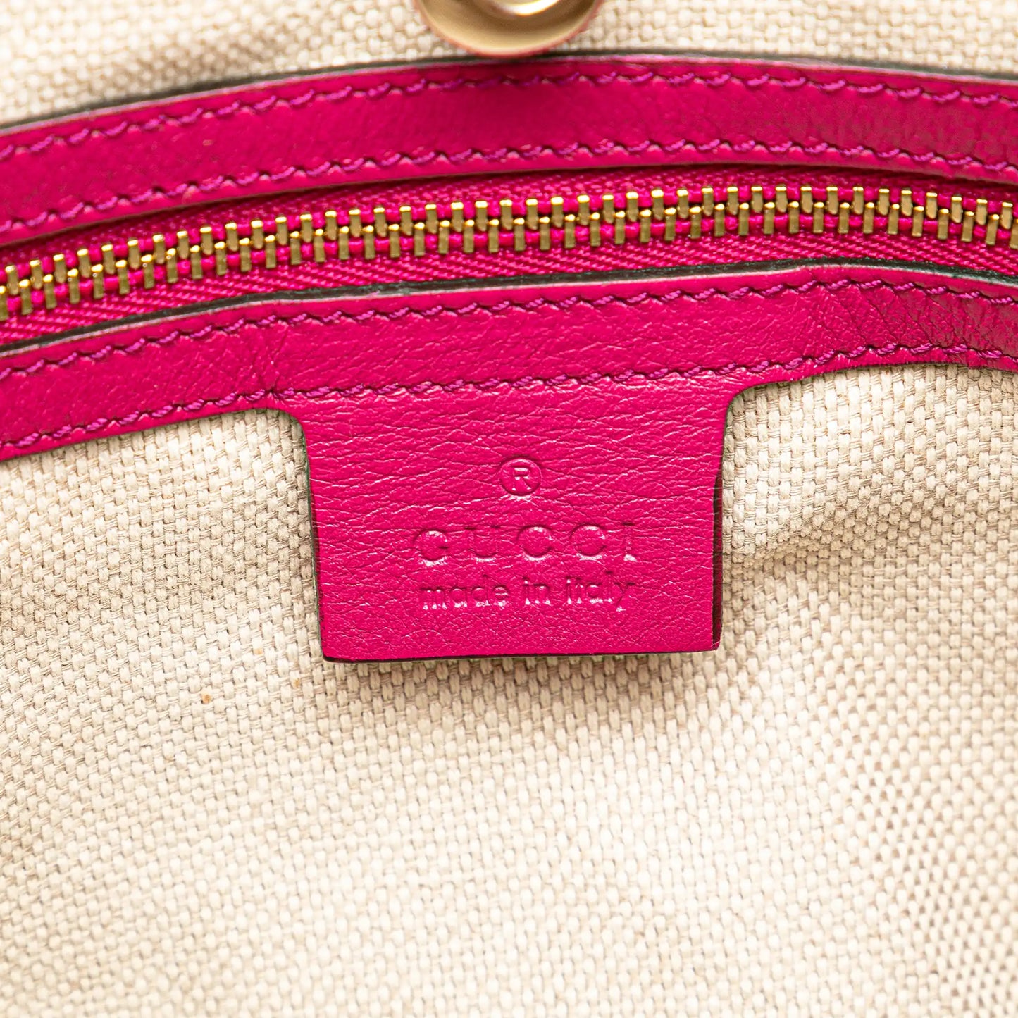 GLM-- Soho Chain Tote Medium Pink Patent Leather