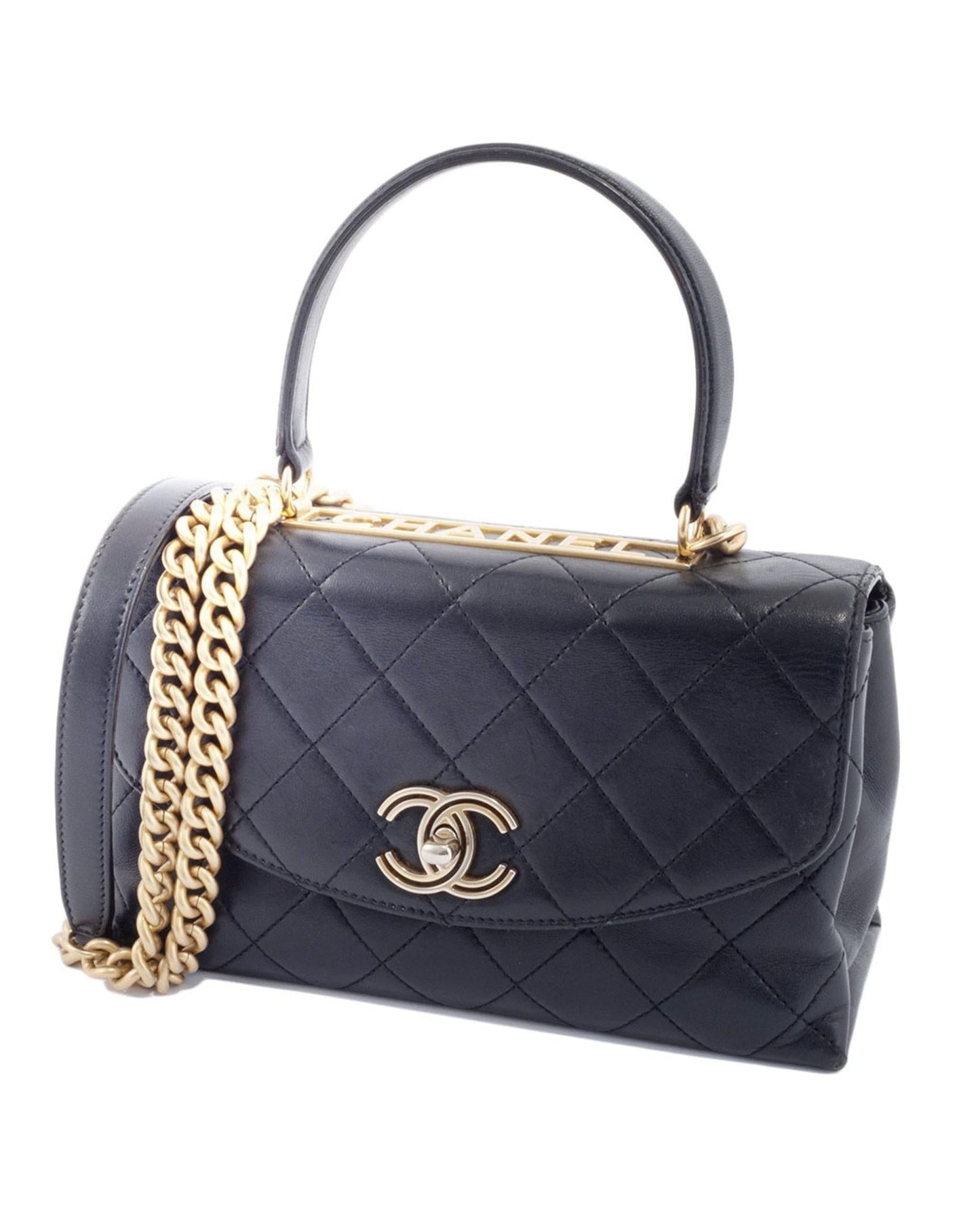 Chanel Chanel Quilted Lambskin Leather Shoulder Bag