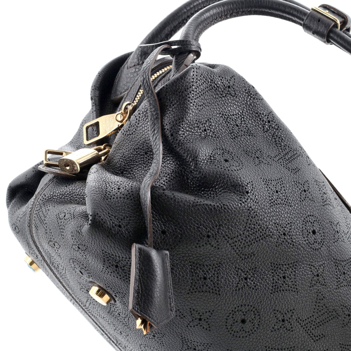 Louis Vuitton Galatea Handbag Mahina Leather PM