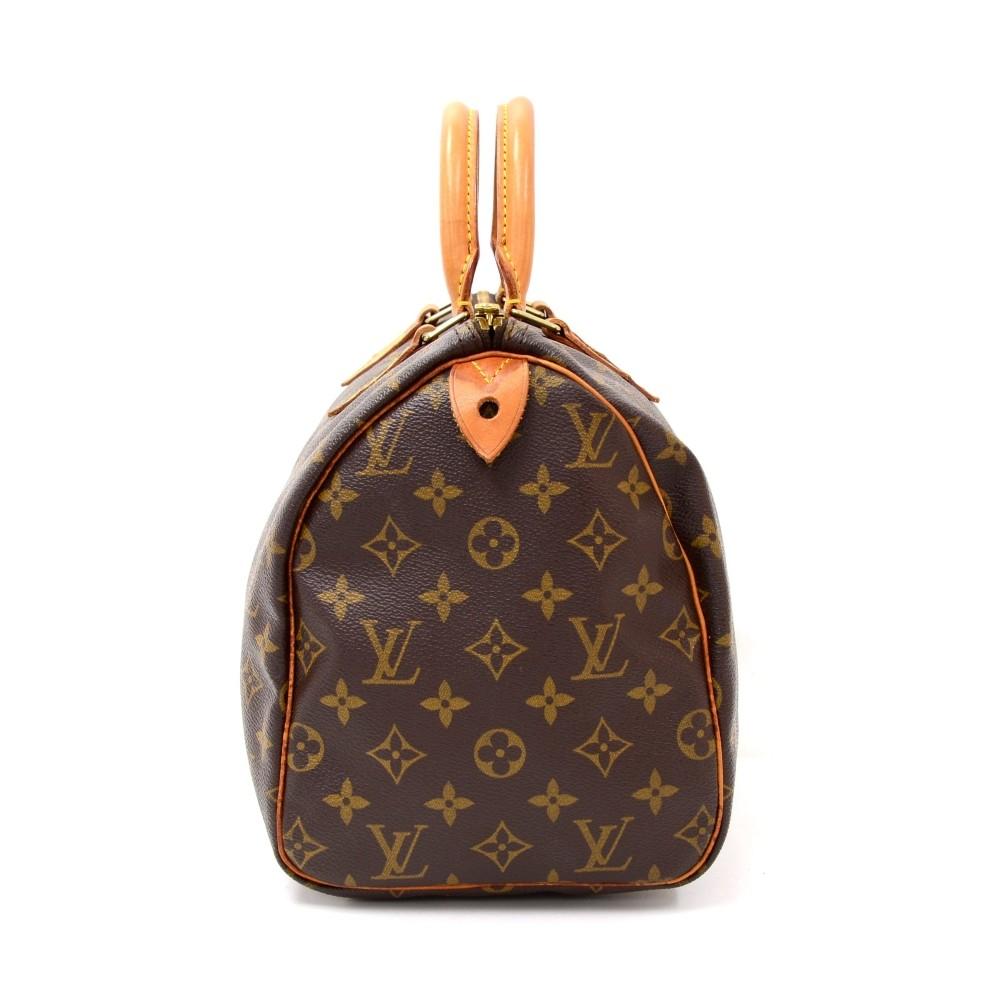 Louis Vuitto Speedy 30 Monogram Canvas Handbag
