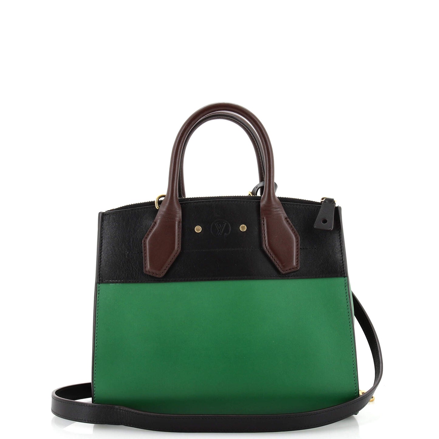 Louis Vuitton City Steamer Handbag Leather PM