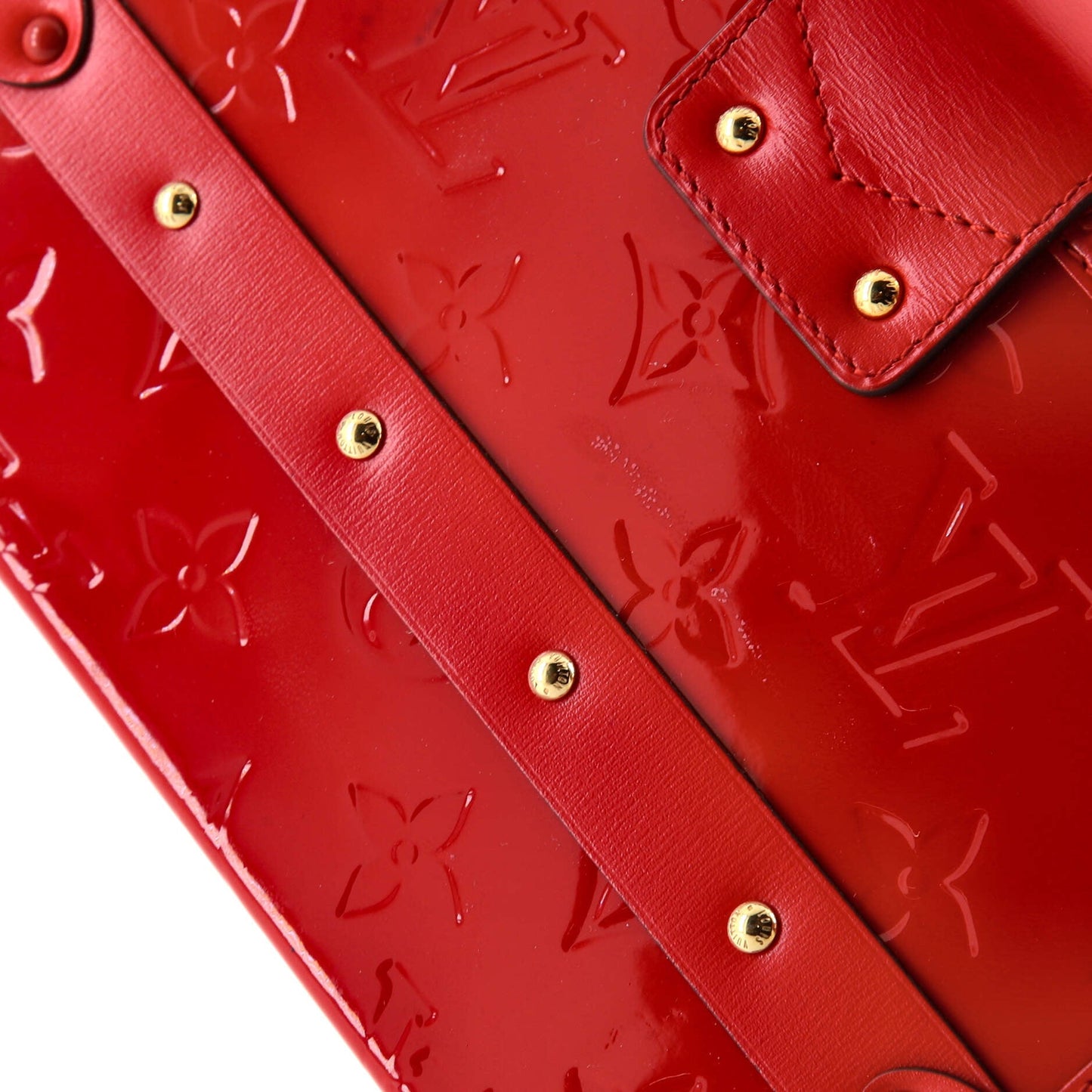 Louis Vuitton Petite Malle Handbag Monogram Vernis