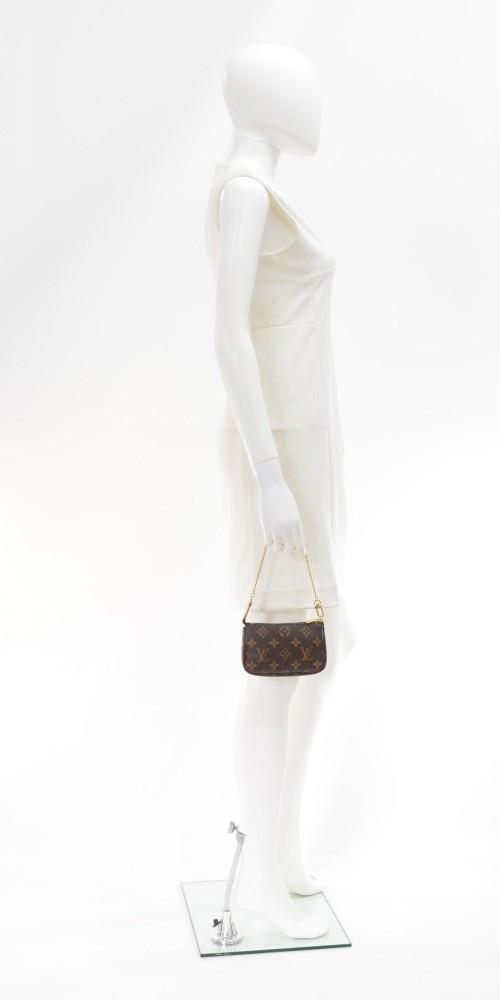 Louis Vuitto Mini Pochette Accessoires Monogram Canvas Evening Bag