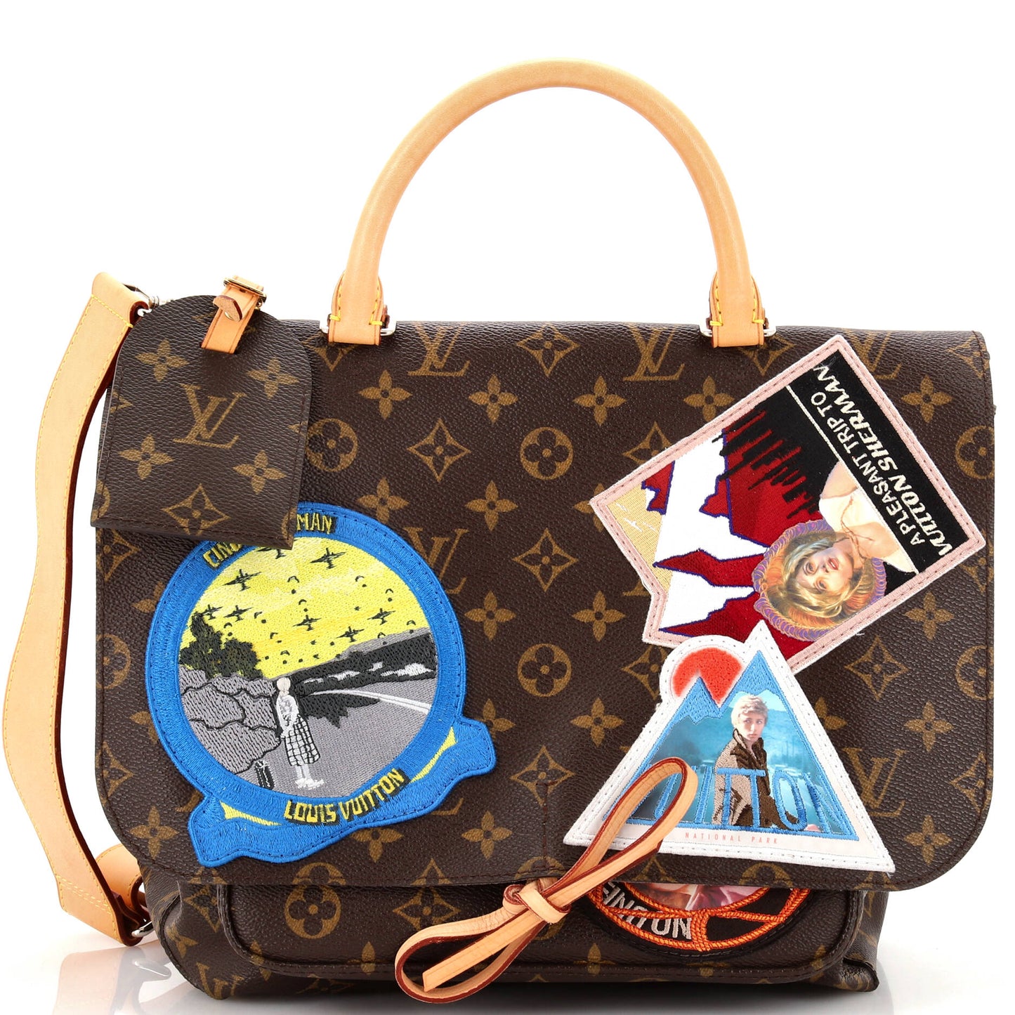 Louis Vuitton Cindy Sherman Camera Messenger Bag Patch Embellished Monogram Canvas