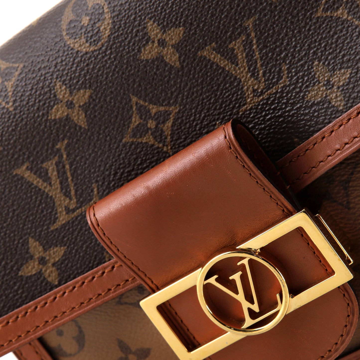 Louis Vuitton Dauphine Shoulder Bag Reverse Monogram Canvas Mini
