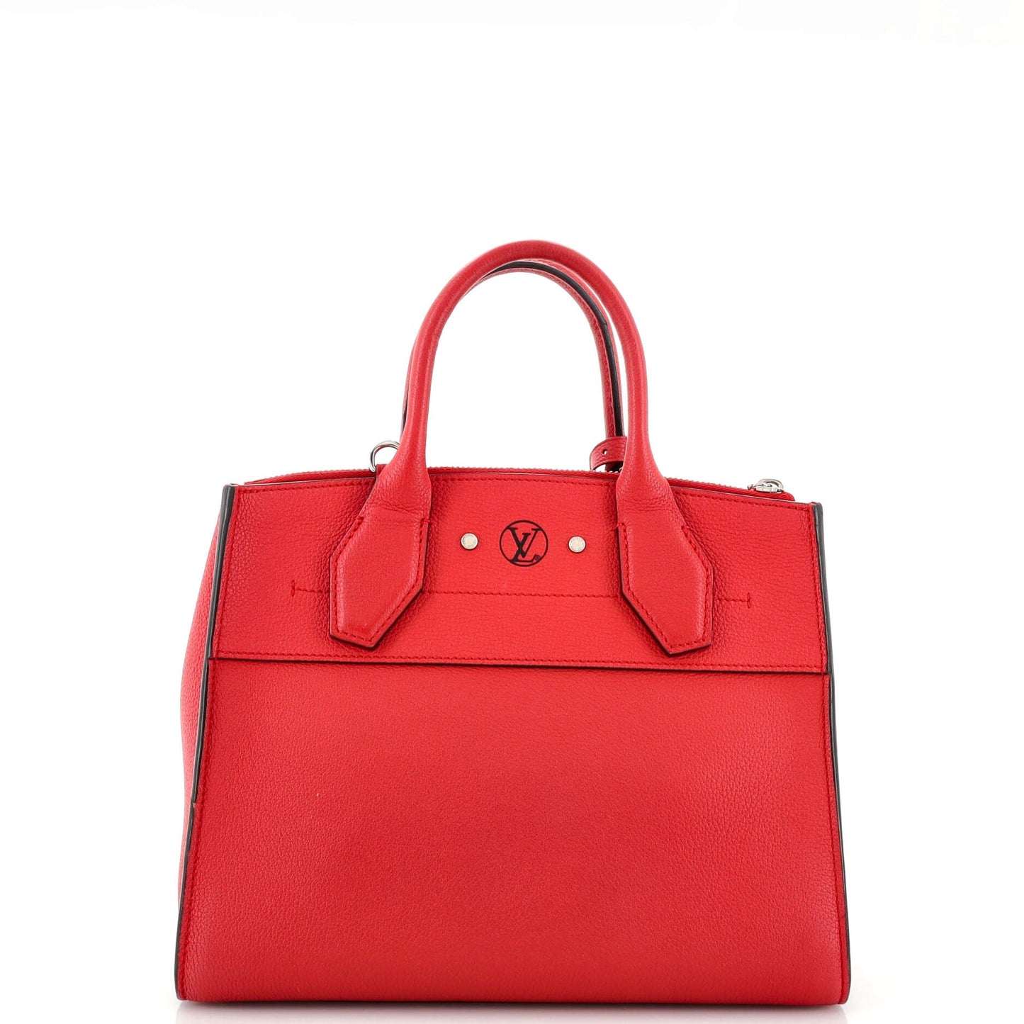Louis Vuitton City Steamer Handbag Leather PM