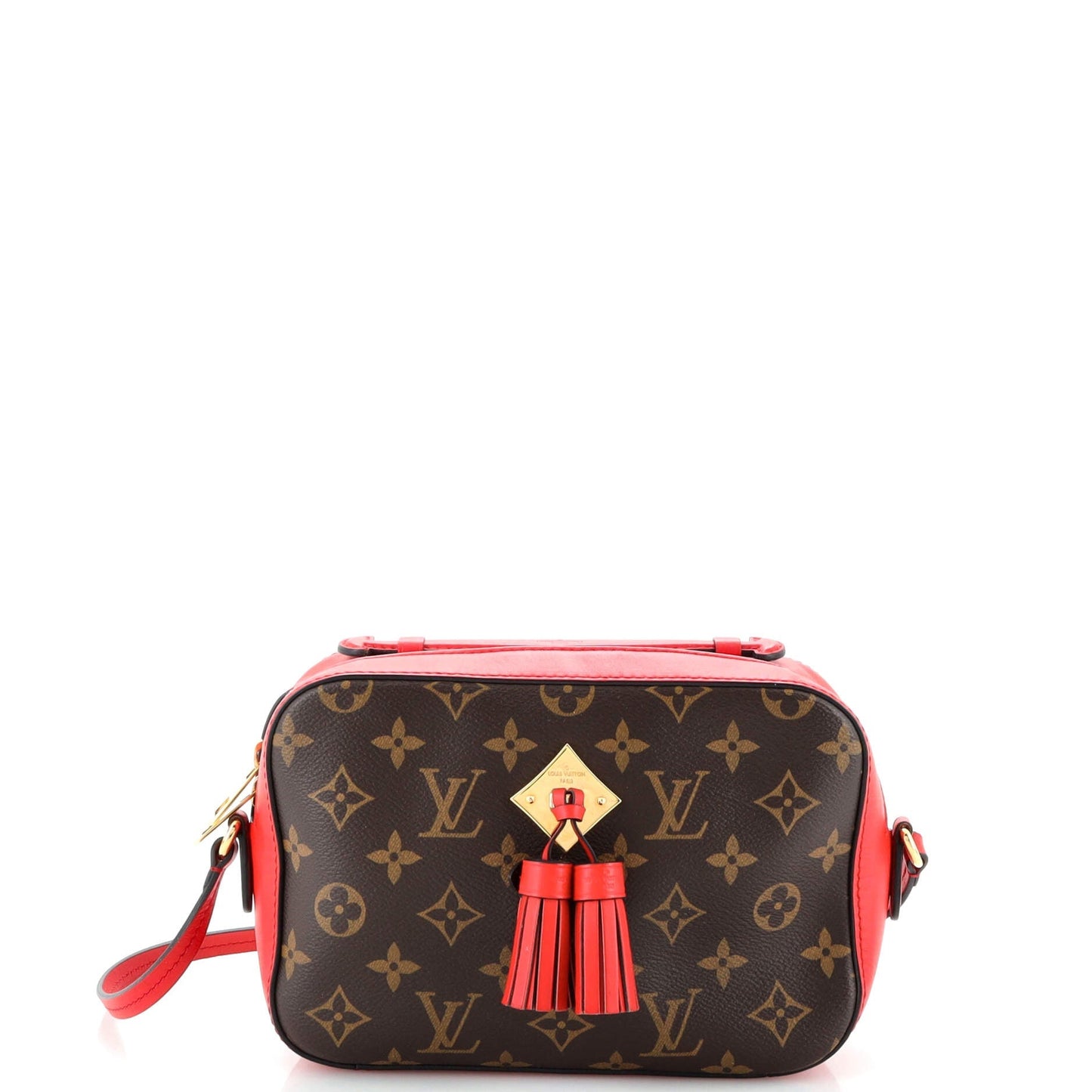 Louis Vuitton Saintonge Handbag Monogram Canvas with Leather
