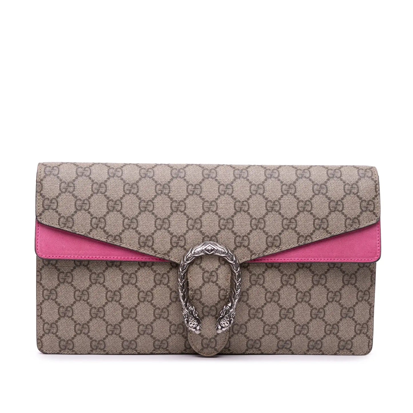 GLM-- Dionysus Clutch Beige GG Supreme Canvas