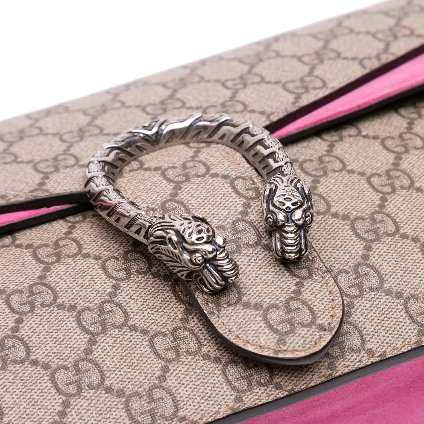GLM-- Dionysus Clutch Beige GG Supreme Canvas