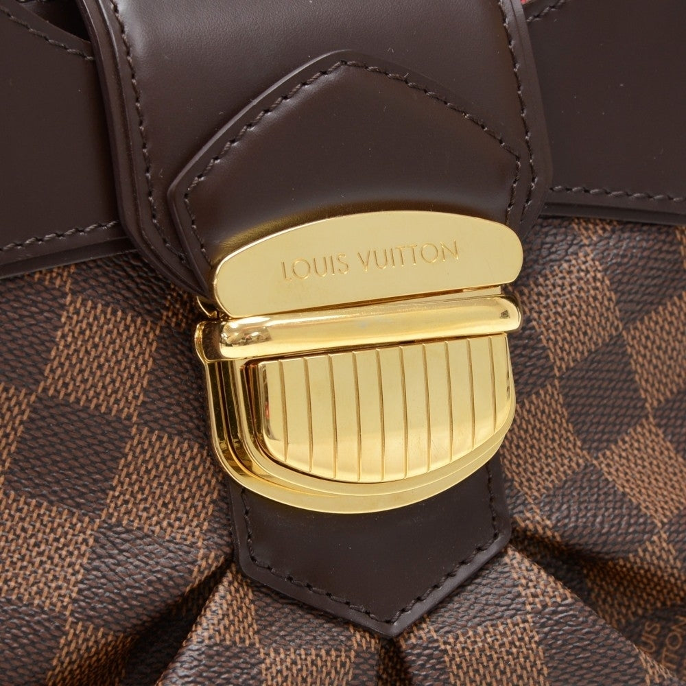 Louis Vuitto Sistina PM Damier EbÃ¨ne Canvas Handbag
