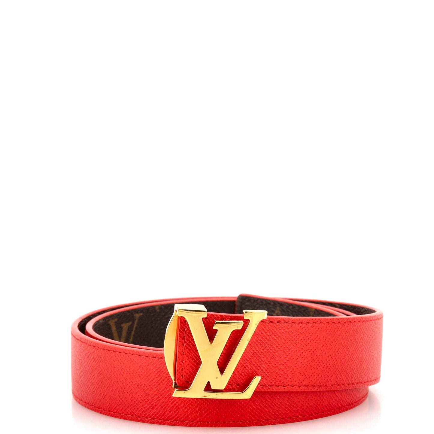 Louis Vuitton LV Initiales Belt Monogram Canvas Thin 95