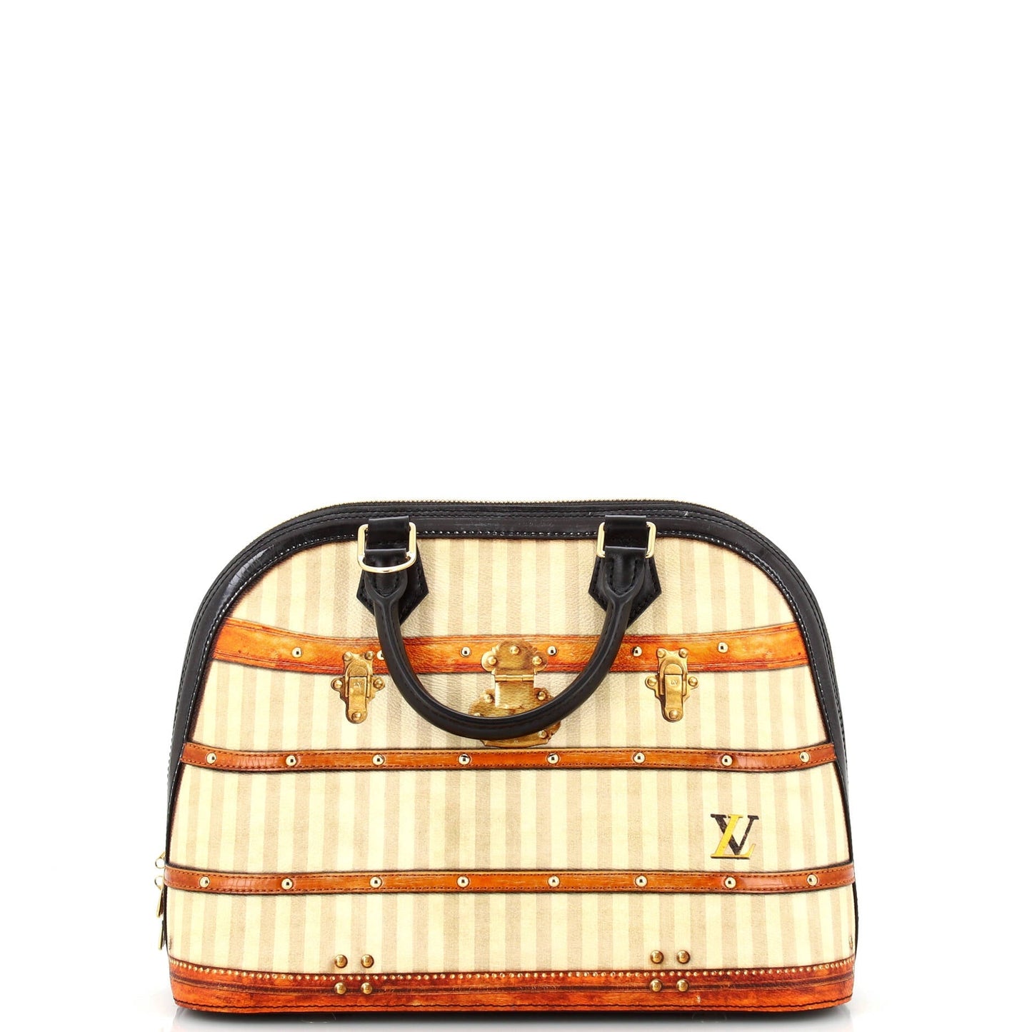 Louis Vuitton Alma Handbag Limited Edition Time Trunk Canvas PM