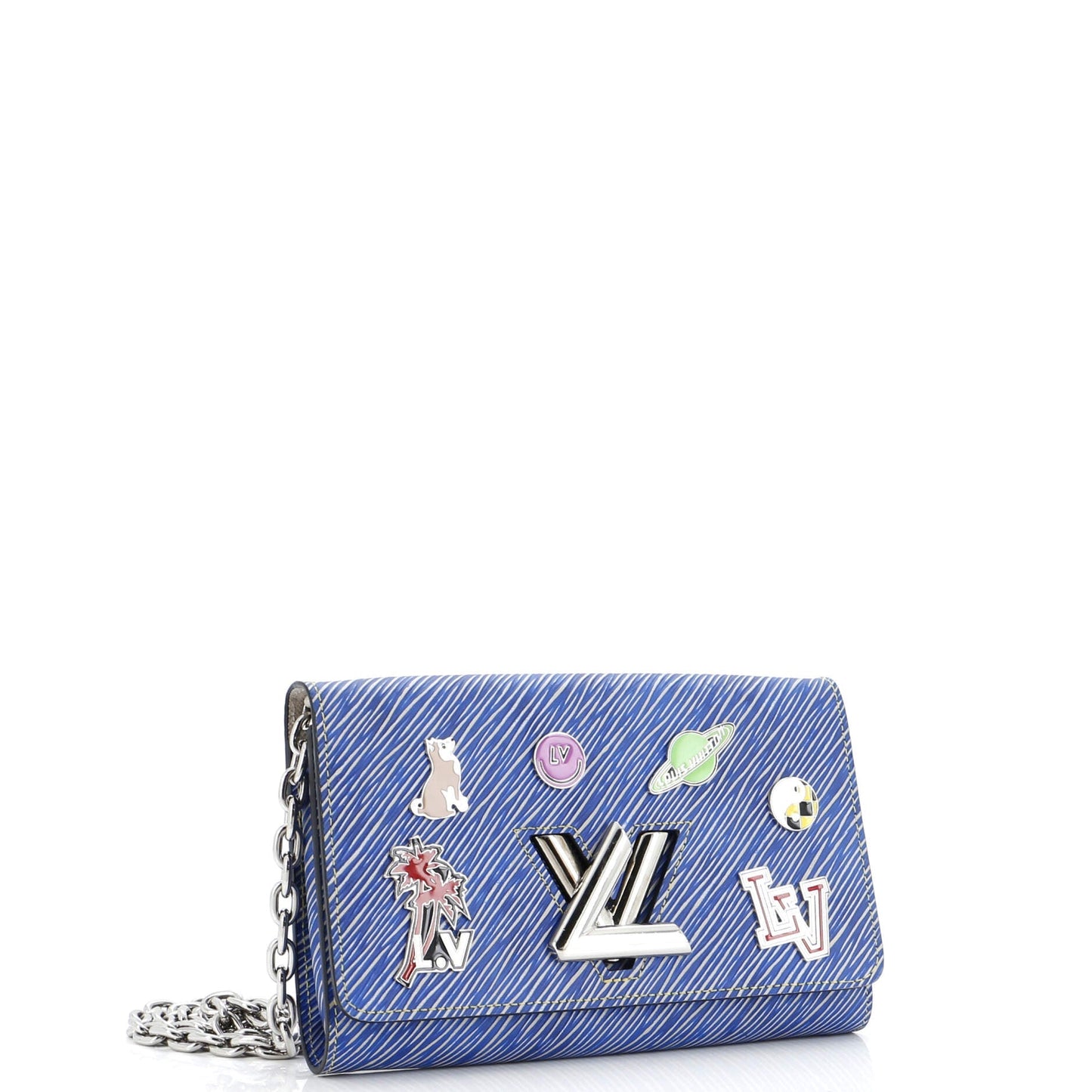 Louis Vuitton Twist Chain Wallet Limited Edition Pin Embellished Epi Leather