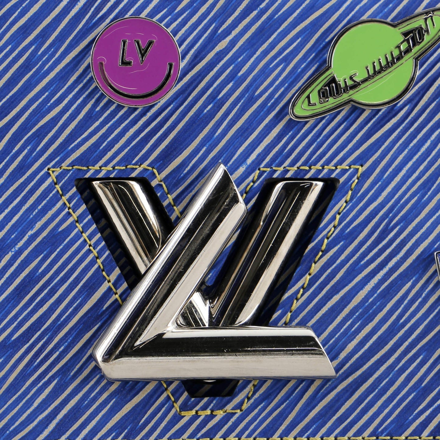 Louis Vuitton Twist Chain Wallet Limited Edition Pin Embellished Epi Leather