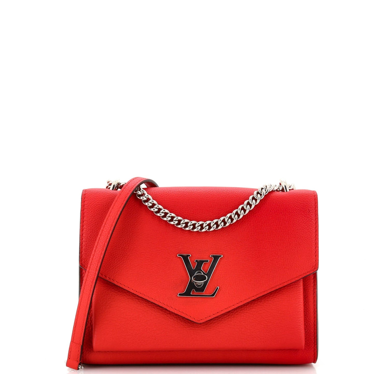 Louis Vuitton Mylockme Monochrome Handbag Leather BB