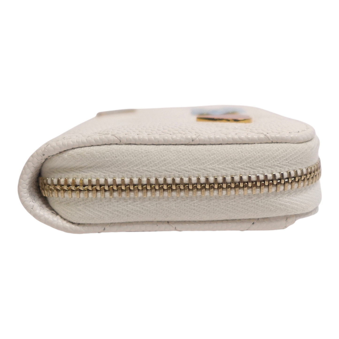 Chanel Coco Casino Zip Coin Purse Quilted Caviar
