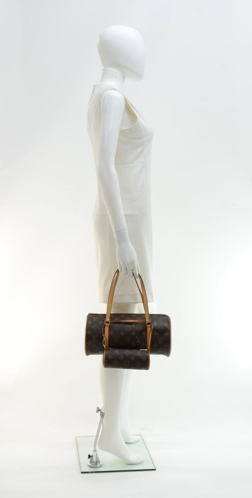 Louis Vuitto Papillon 30 Monogram Canvas Handbag with Pouch
