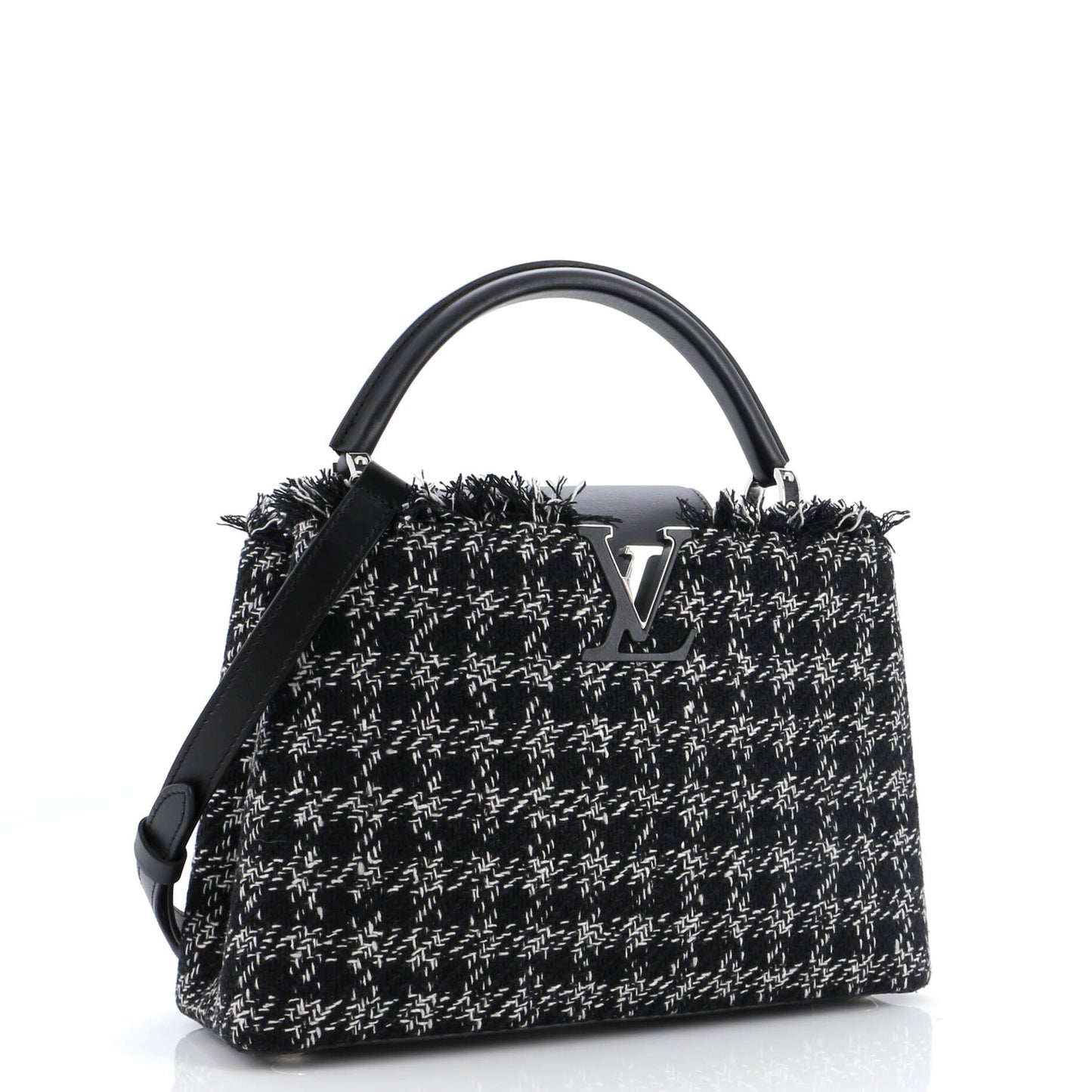 Louis Vuitton Capucines Bag Tweed PM
