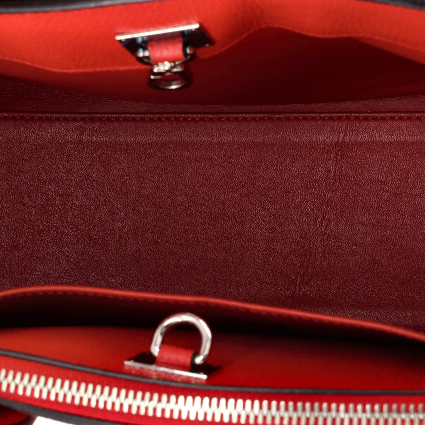 Louis Vuitton City Steamer Handbag Leather PM