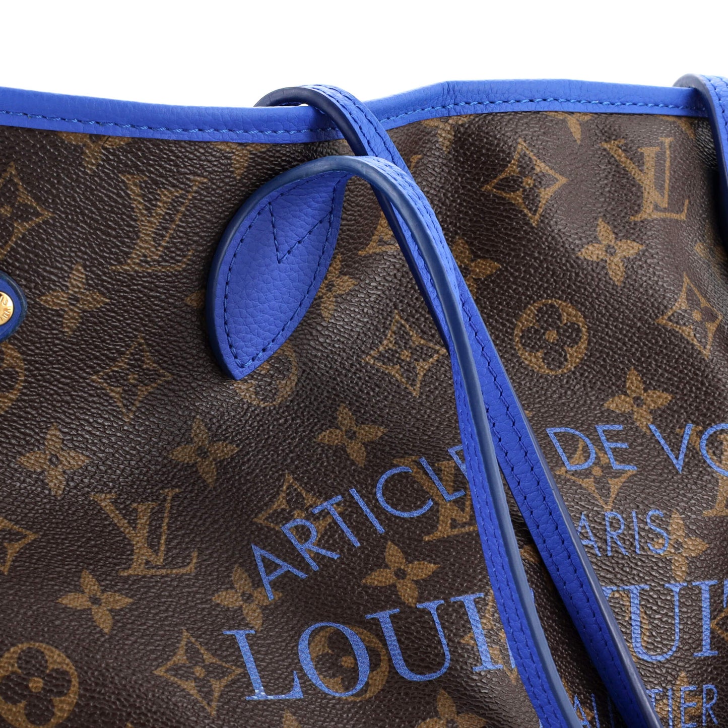 Louis Vuitton Neverfull Tote Limited Edition Ikat Monogram Canvas MM