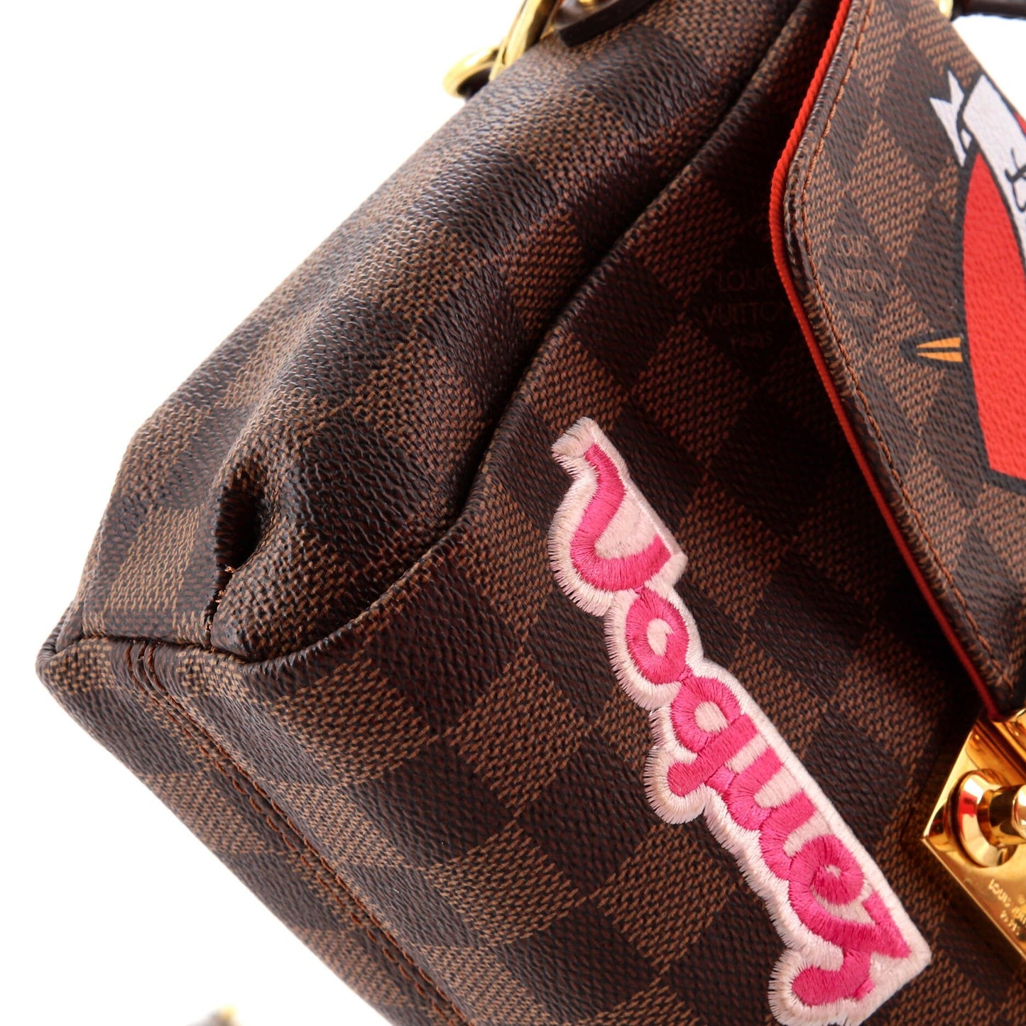 Louis Vuitton Croisette Handbag Limited Edition Patches Damier